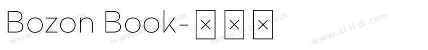 Bozon Book字体转换